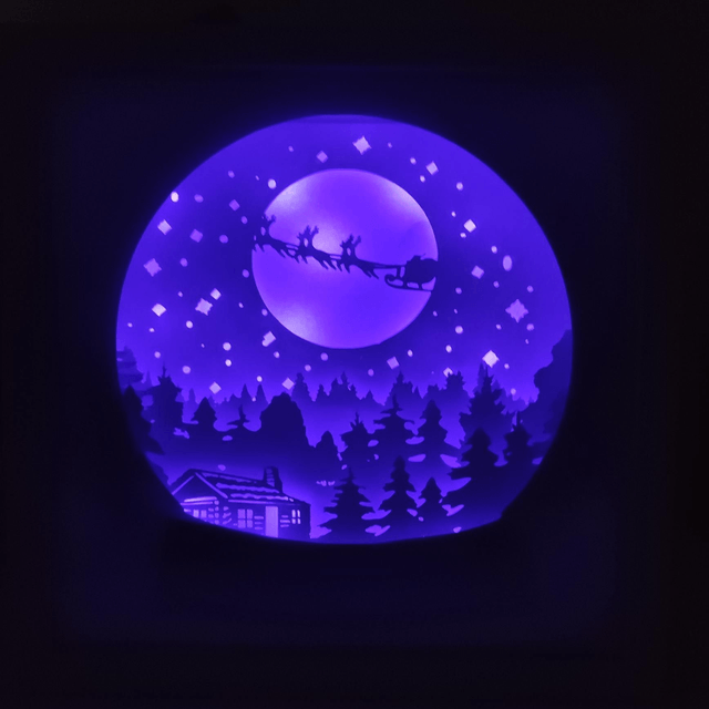 Lightbox Noël Boule à neige 