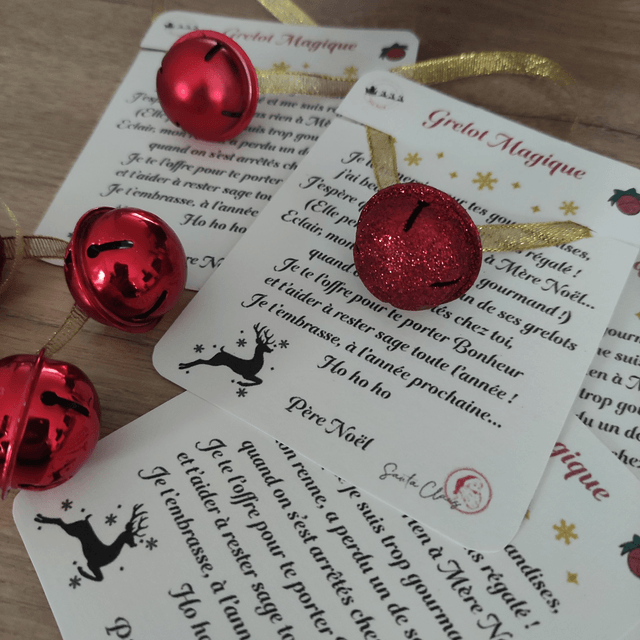 Grelot Magique d'Eclair, le renne du Père Noël
