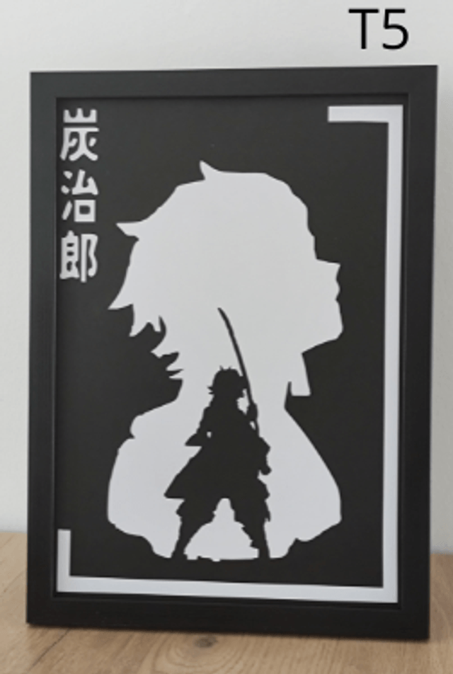 Cadres inspirés de Demon Slayer modèles Tanjiro