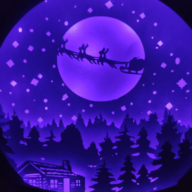 Lightbox Noël Boule à neige 