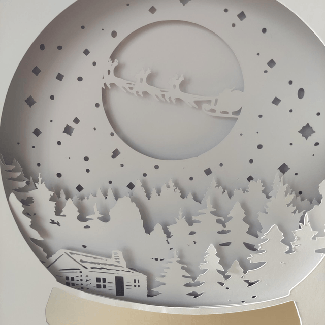 Lightbox Noël Boule à neige 