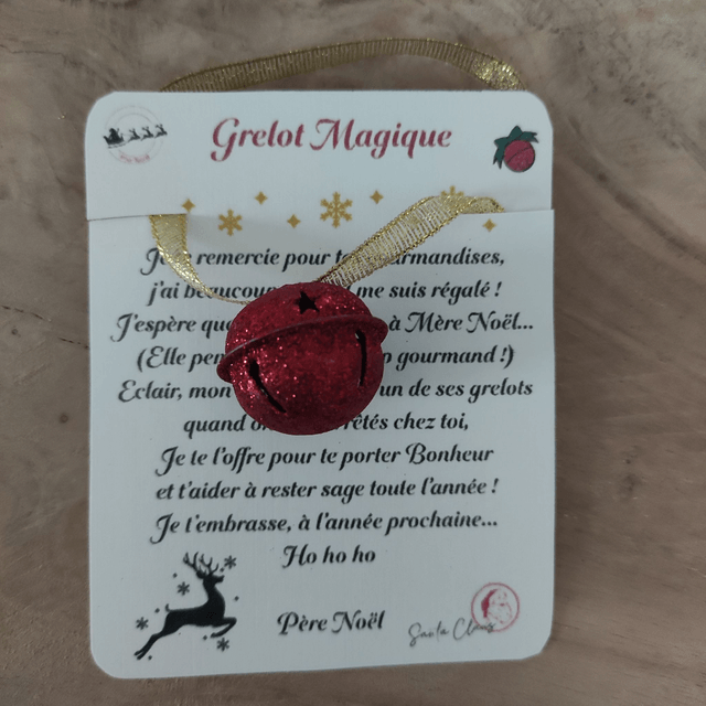 Grelot Magique d'Eclair, le renne du Père Noël