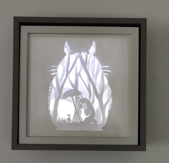 Lightbox inspirée de Totoro