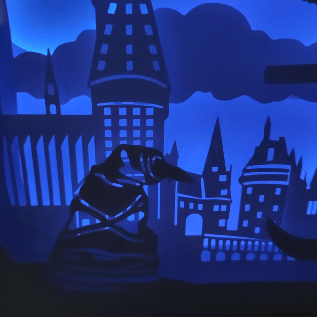 Lightbox inspirée d'Harry Potter Wizzard School