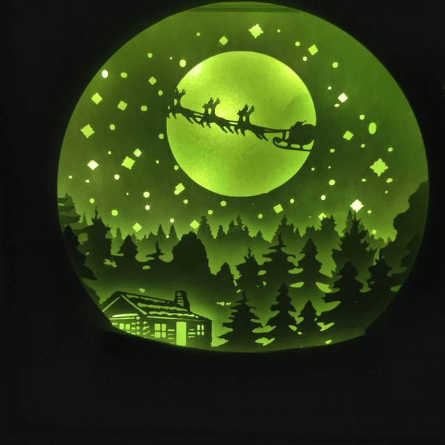 Lightbox Noël Boule à neige 