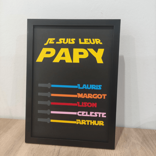 Cadre Personnalisable inspiré de Star Wars