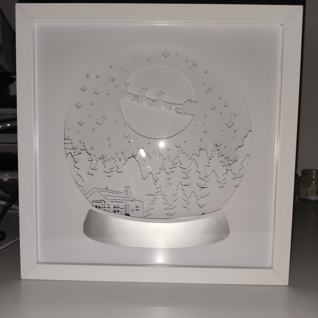 Lightbox Noël Boule à neige 