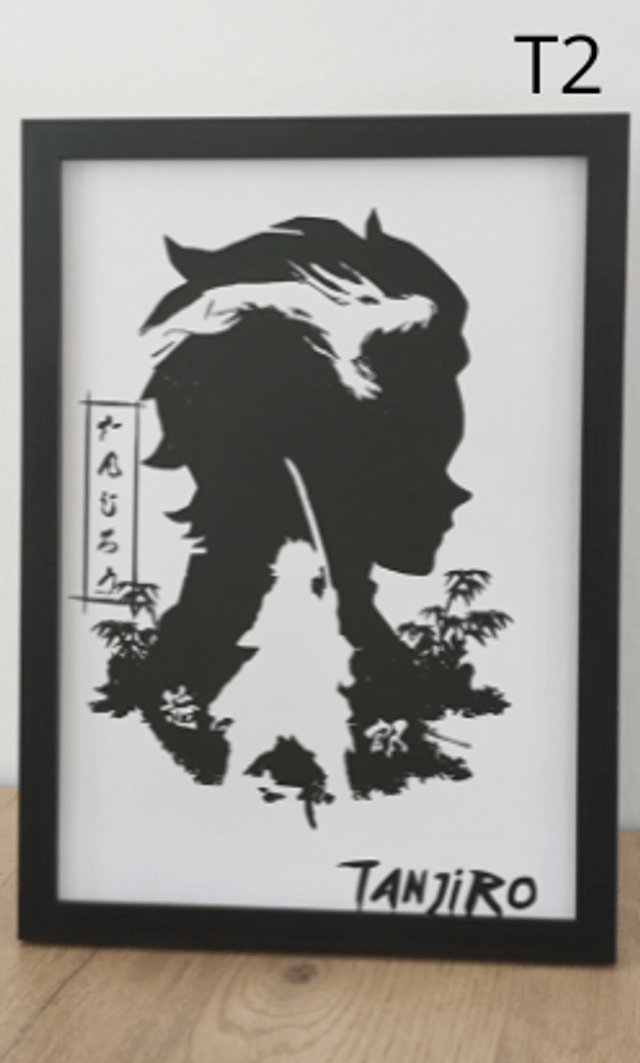 Cadres inspirés de Demon Slayer modèles Tanjiro