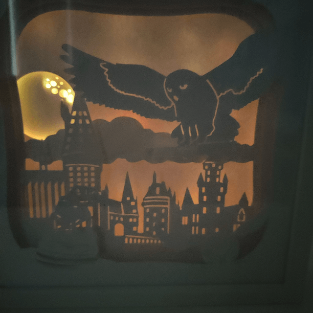 Lightbox inspirée d'Harry Potter Wizzard School