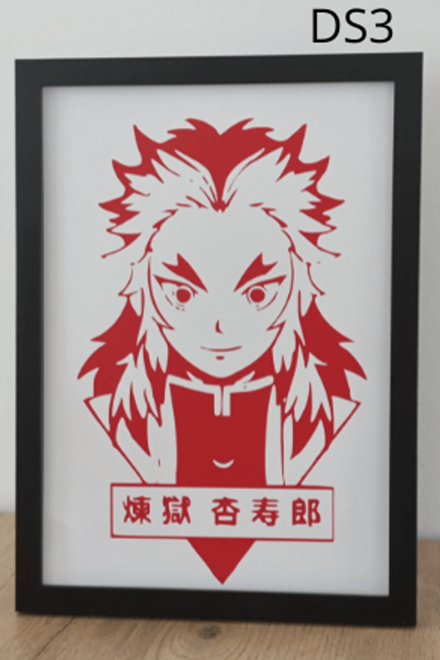 Cadres inspirés de Demon Slayer modèles divers