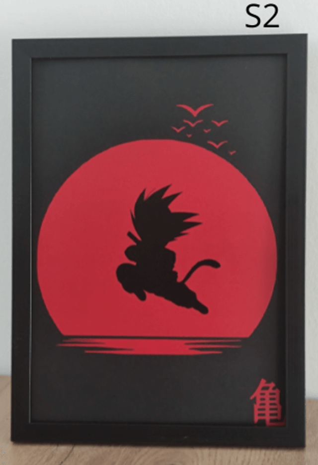 Cadres inspirés de Dragon Ball Soleil Rouge 1