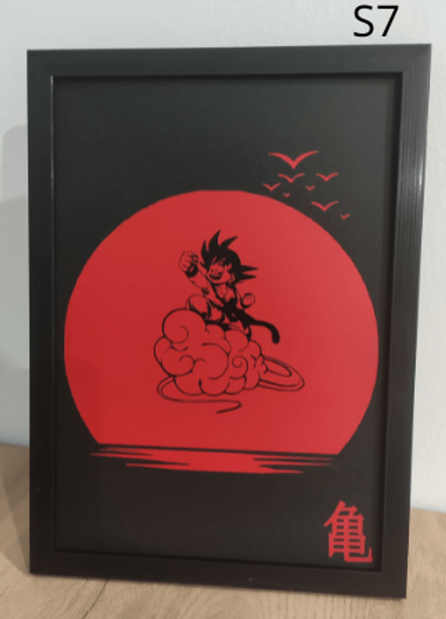 Cadres inspirés de Dragon Ball Soleil Rouge 1