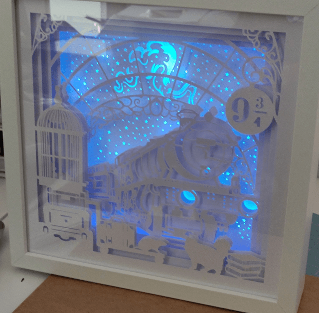 Lightbox inspirée d'Harry Potter Poudlard Express