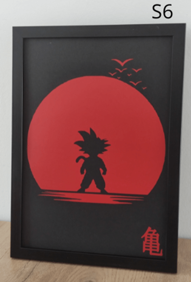 Cadres inspirés de Dragon Ball Soleil Rouge 1