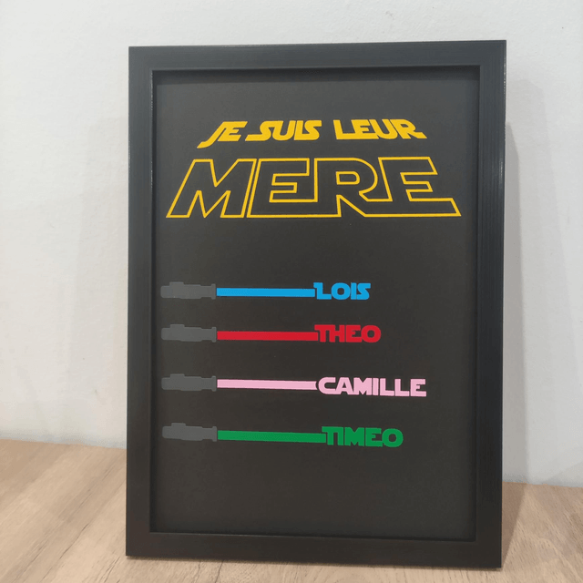 Cadre Personnalisable inspiré de Star Wars