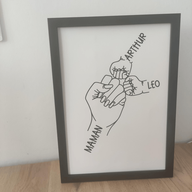 Cadre entièrement personnalisable Mains