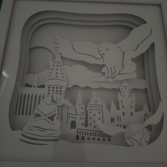 Lightbox inspirée d'Harry Potter Wizzard School