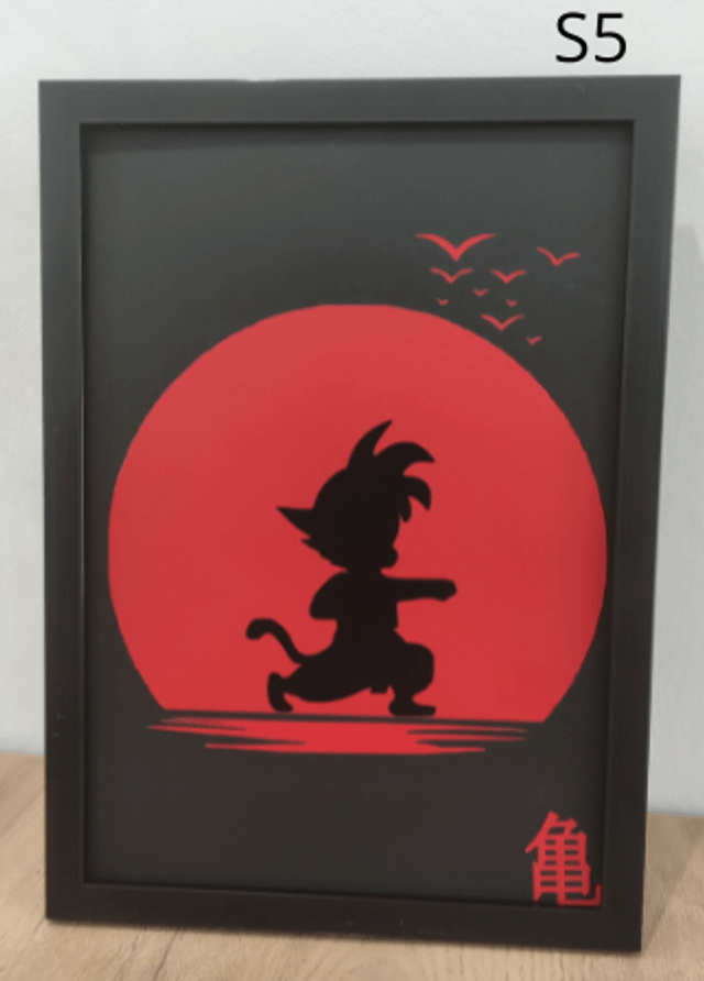 Cadres inspirés de Dragon Ball Soleil Rouge 1