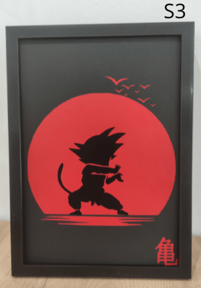Cadres inspirés de Dragon Ball Soleil Rouge 1