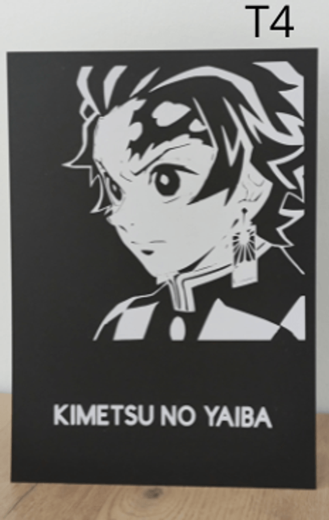 Cadres inspirés de Demon Slayer modèles Tanjiro