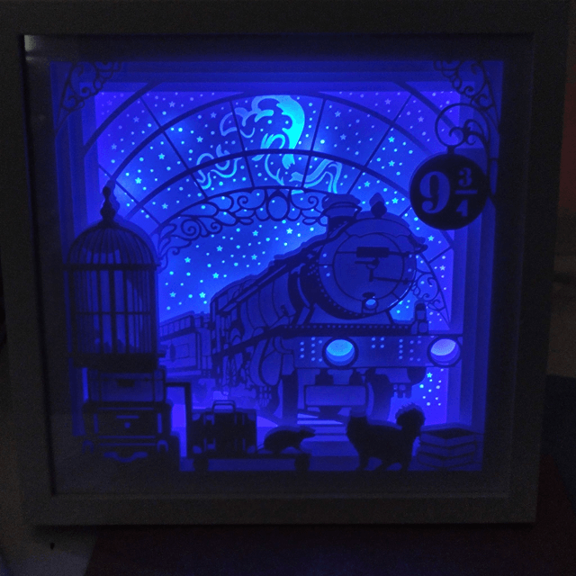 Lightbox inspirée d'Harry Potter Poudlard Express