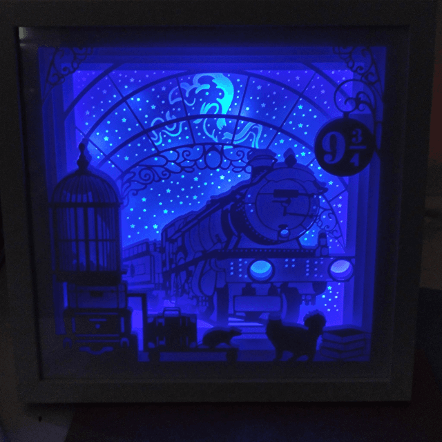 Lightbox inspirée d&#039;Harry Potter Poudlard Express